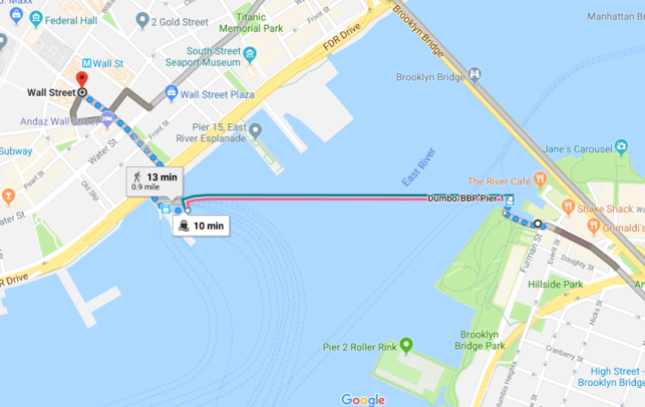 Ferry de Brooklyn a Manhattan